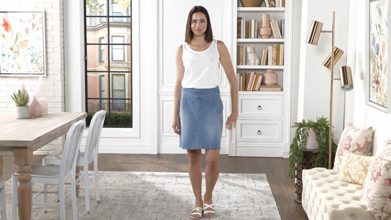 plus size mini skirts qvc