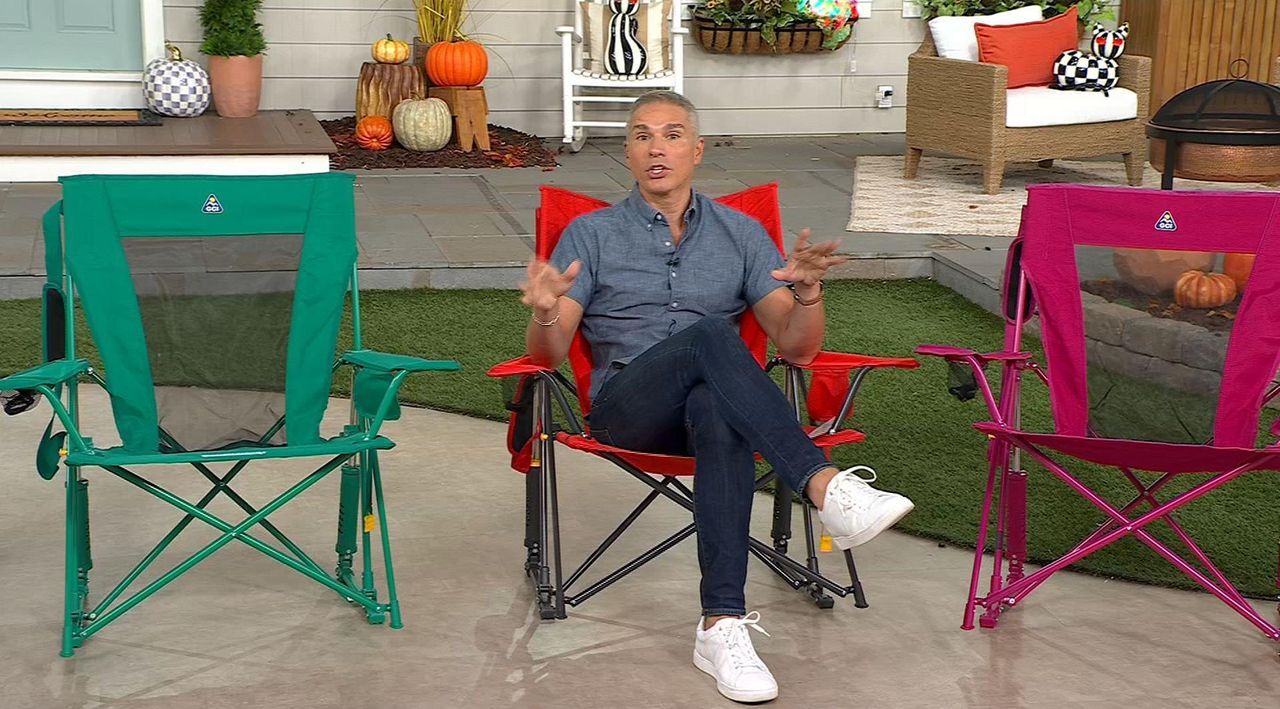 GCI Outdoor XL Elite Portable Rocking Chair with Pocket - QVC.com