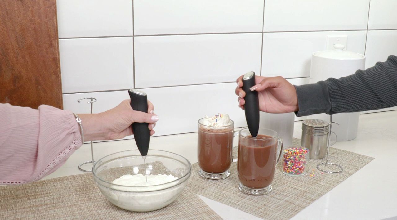 Primula Frother With Stand, Handheld Whisk, Foamer — bbQ & MORE