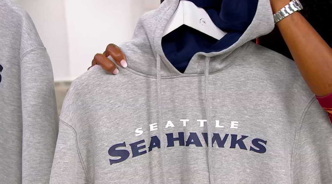seahawks short sleeve hoodie