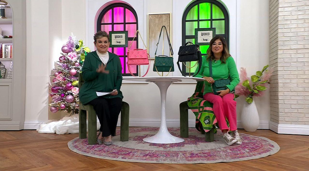 Lug x Wicked Satin Luxe Top Handle Flap Crossbody - Plie - QVC.com