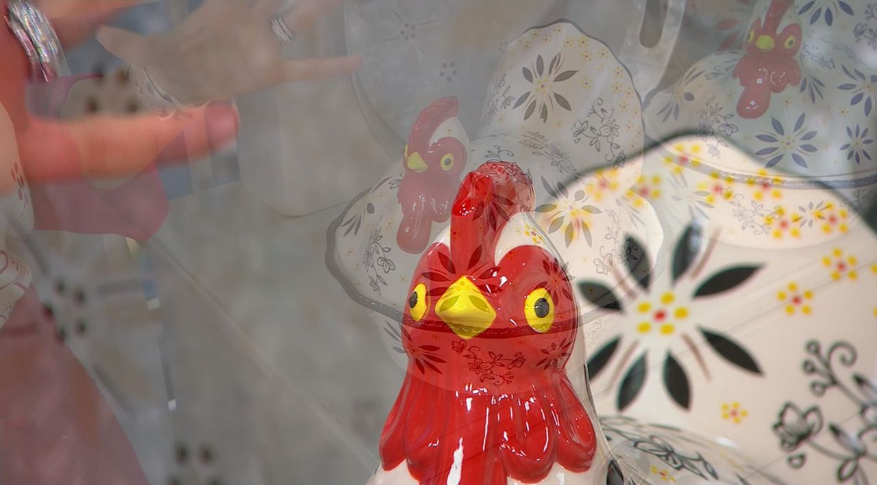 Temp-tations Figural Chicken 5 piece Measuring Set on QVC 