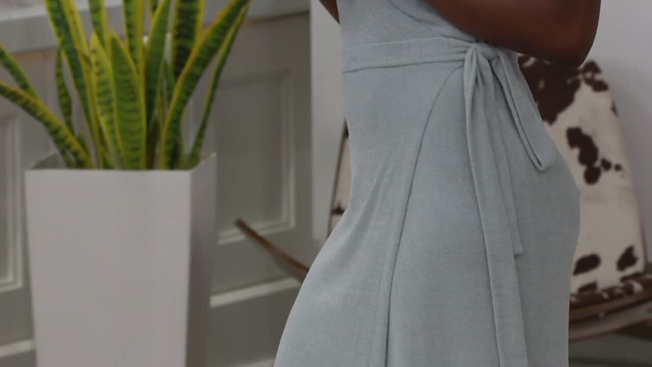 barefoot dreams wrap dress