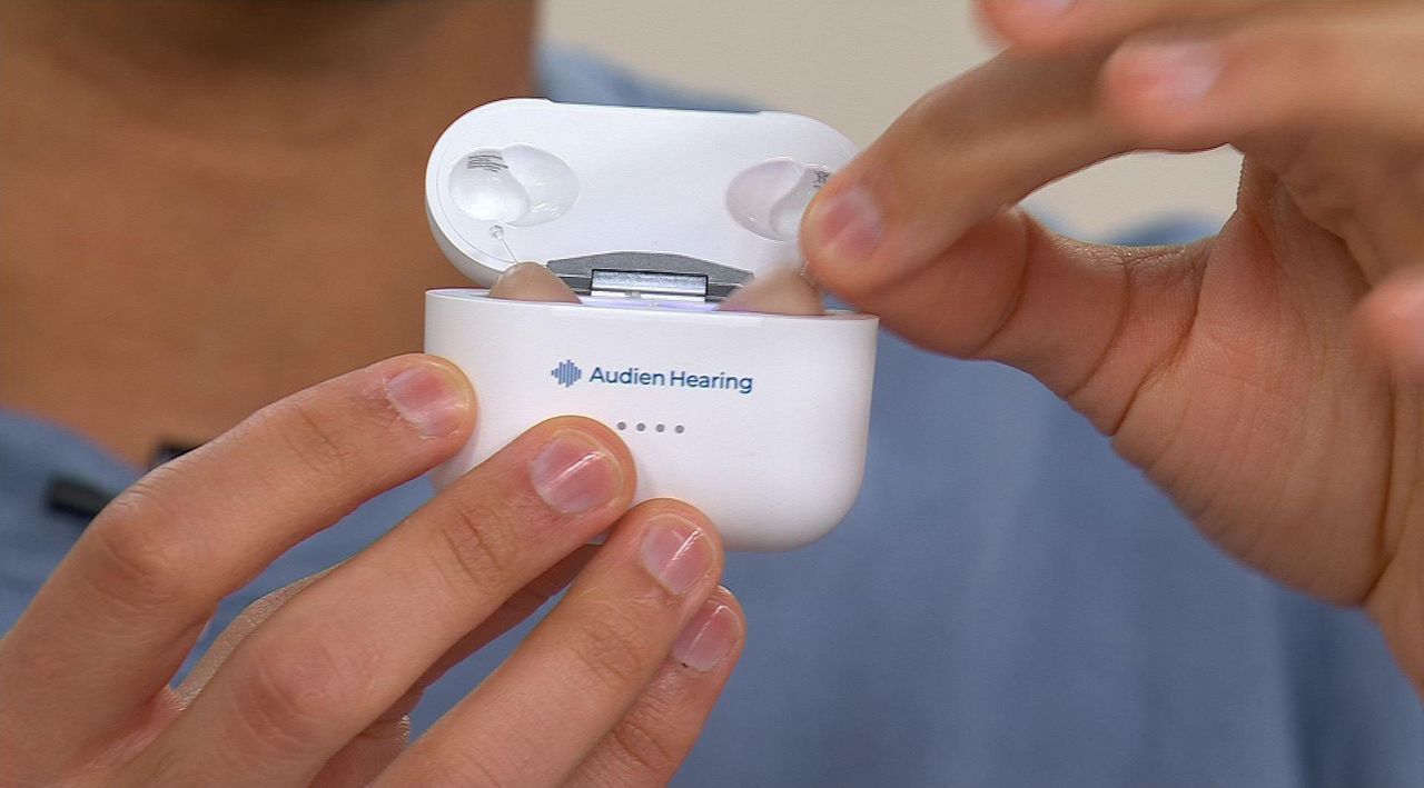 Audien Hearing Atom Pro 2 Hearing Aids with Care Kit & Protection Plan