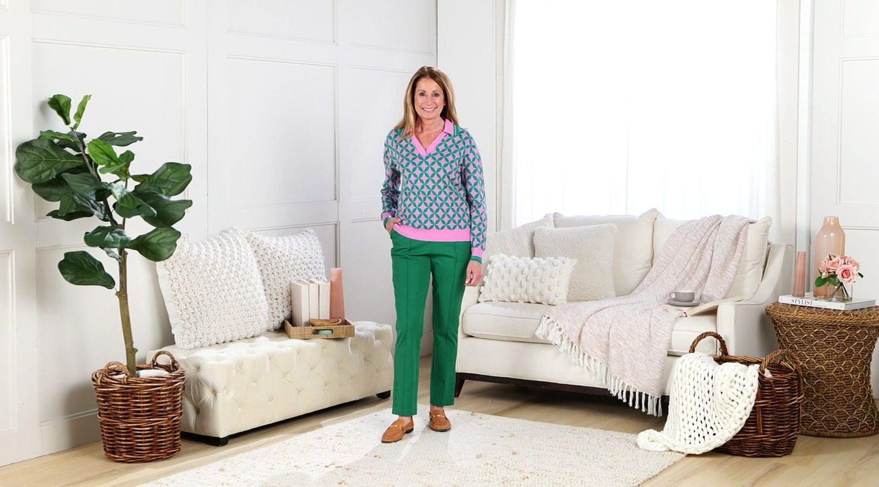 Isaac Mizrahi Live! 24/7 Stretch Slim Straight Leg Pants - QVC.com
