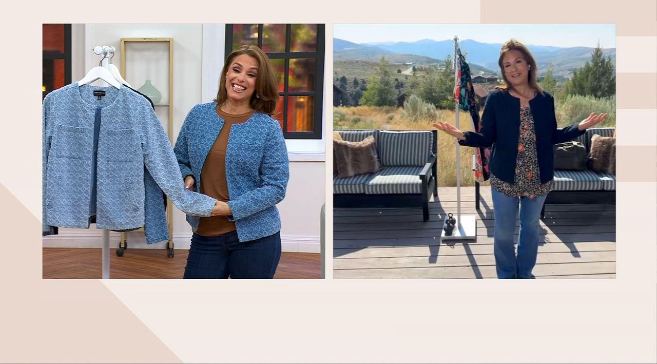 Qvc Susan Graver Denim Jacket Susan Graver Stretch Denim