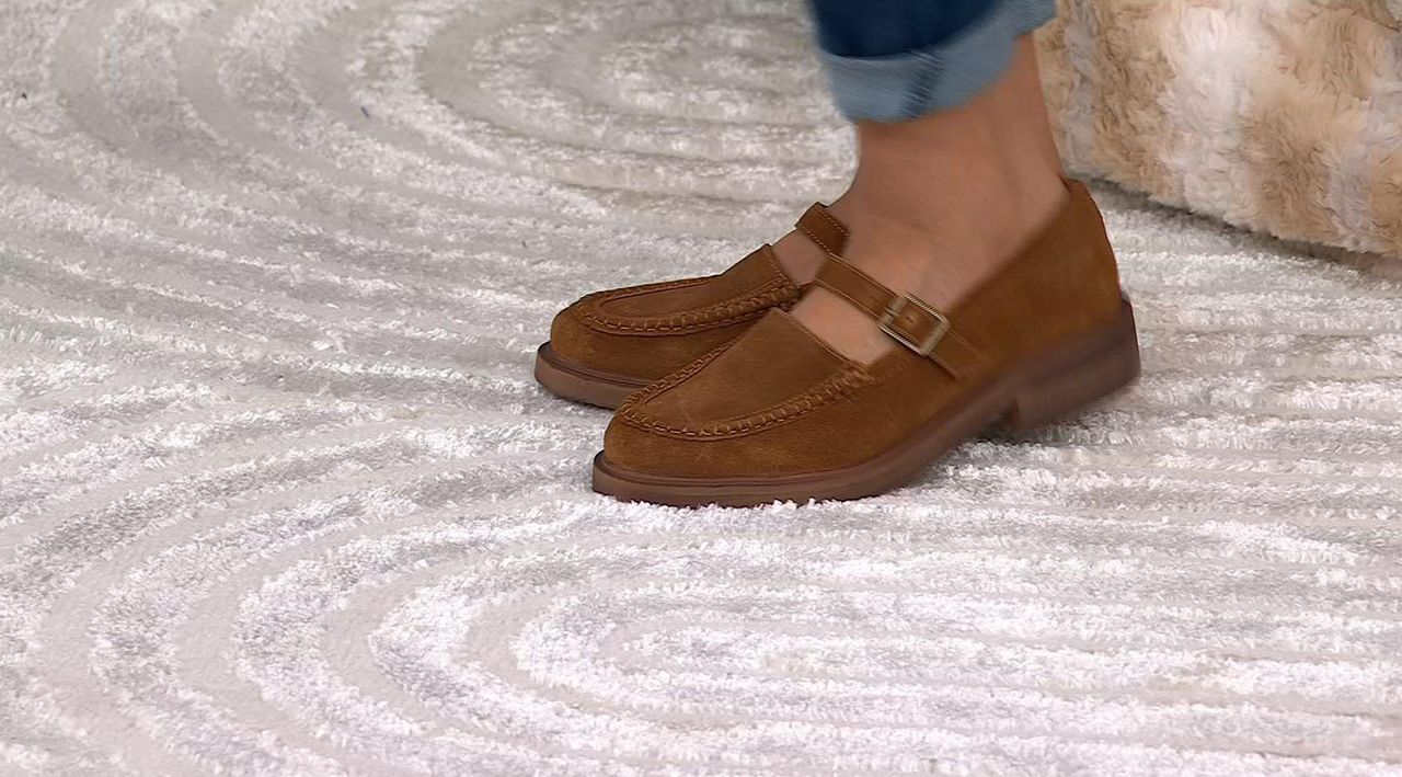 Seychelles Leather or Suede Mary Janes - Honey Bunch - QVC.com