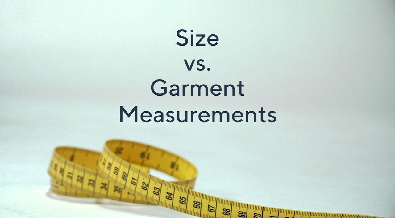 Size vs.Garment Measurements