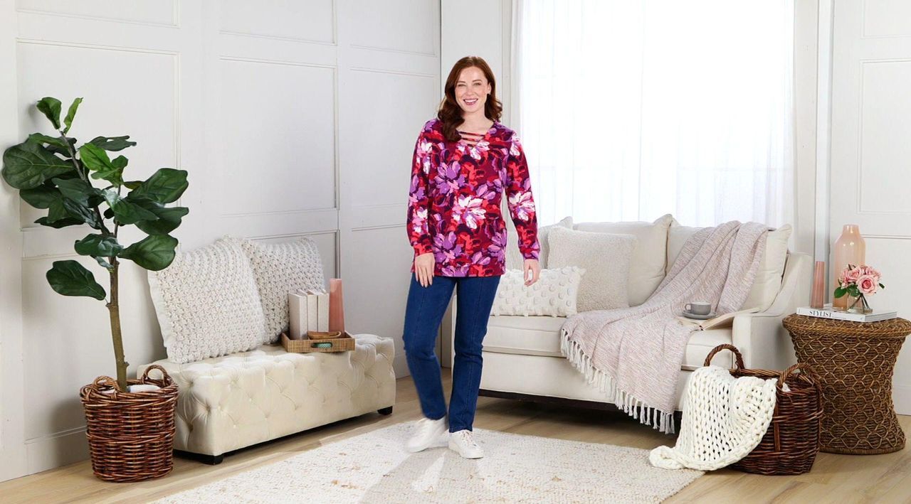 Sport Savvy French Terry Top with Side-Seam Zippers - QVC.com