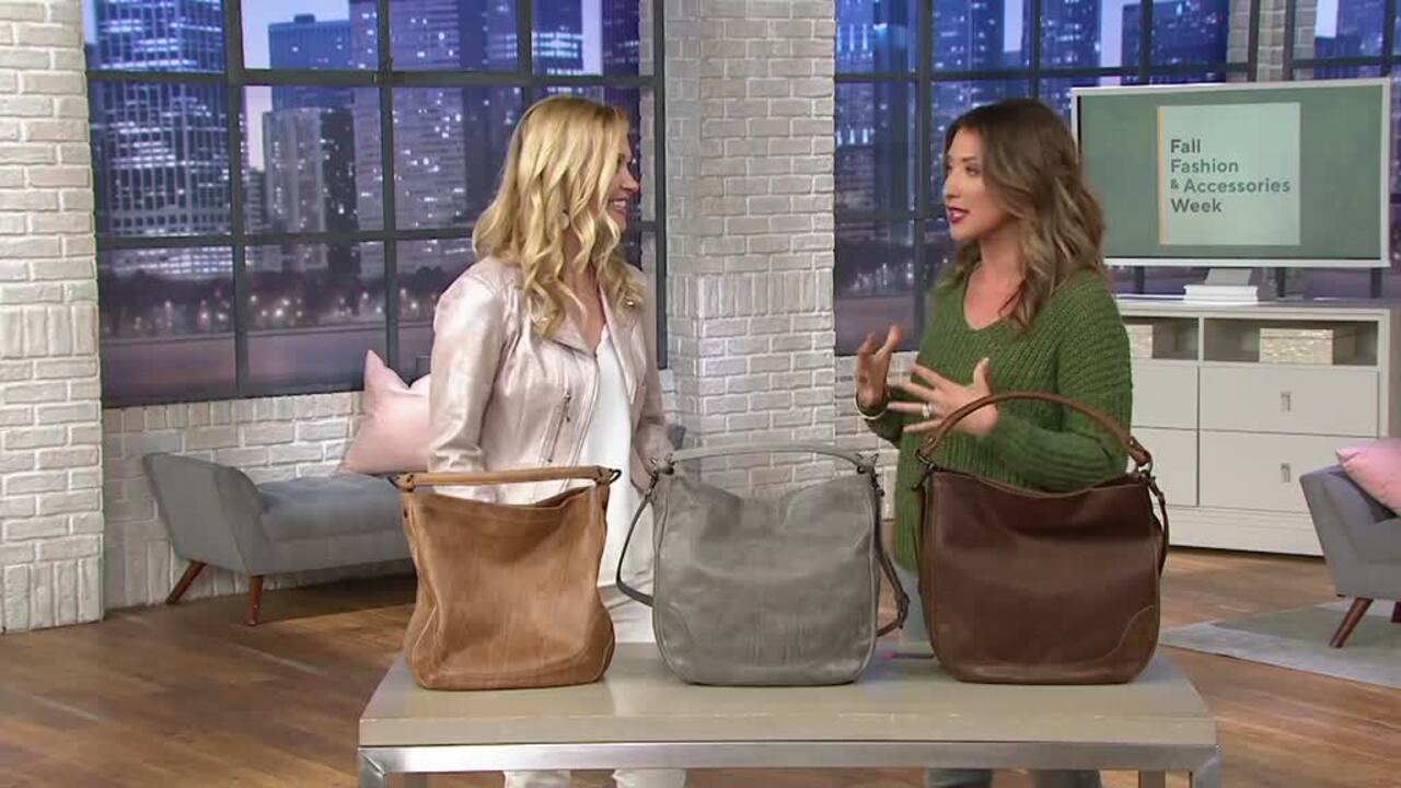 frye leather hobo bags