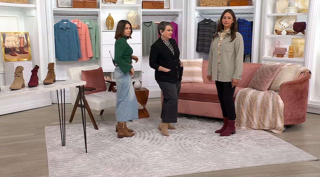 Vince Camuto Water-Repellent Leather or Suede Mid Shaft Boots