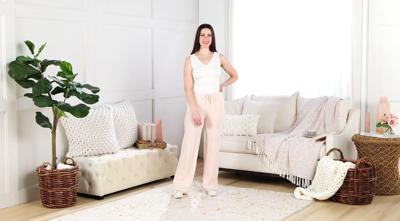 Barefoot Dreams CozyChic Ultra Lite Variegated Rib Pant