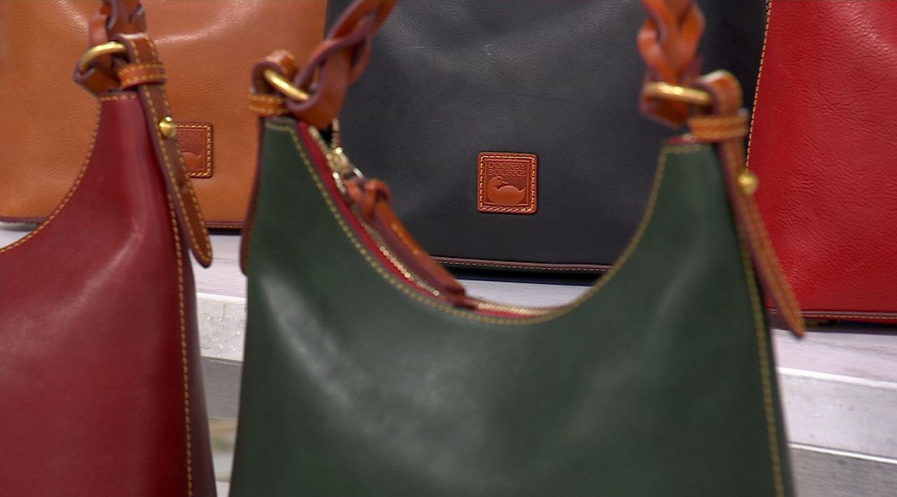Dooney & Bourke Florentine Leather Bryce Hobo - QVC.com