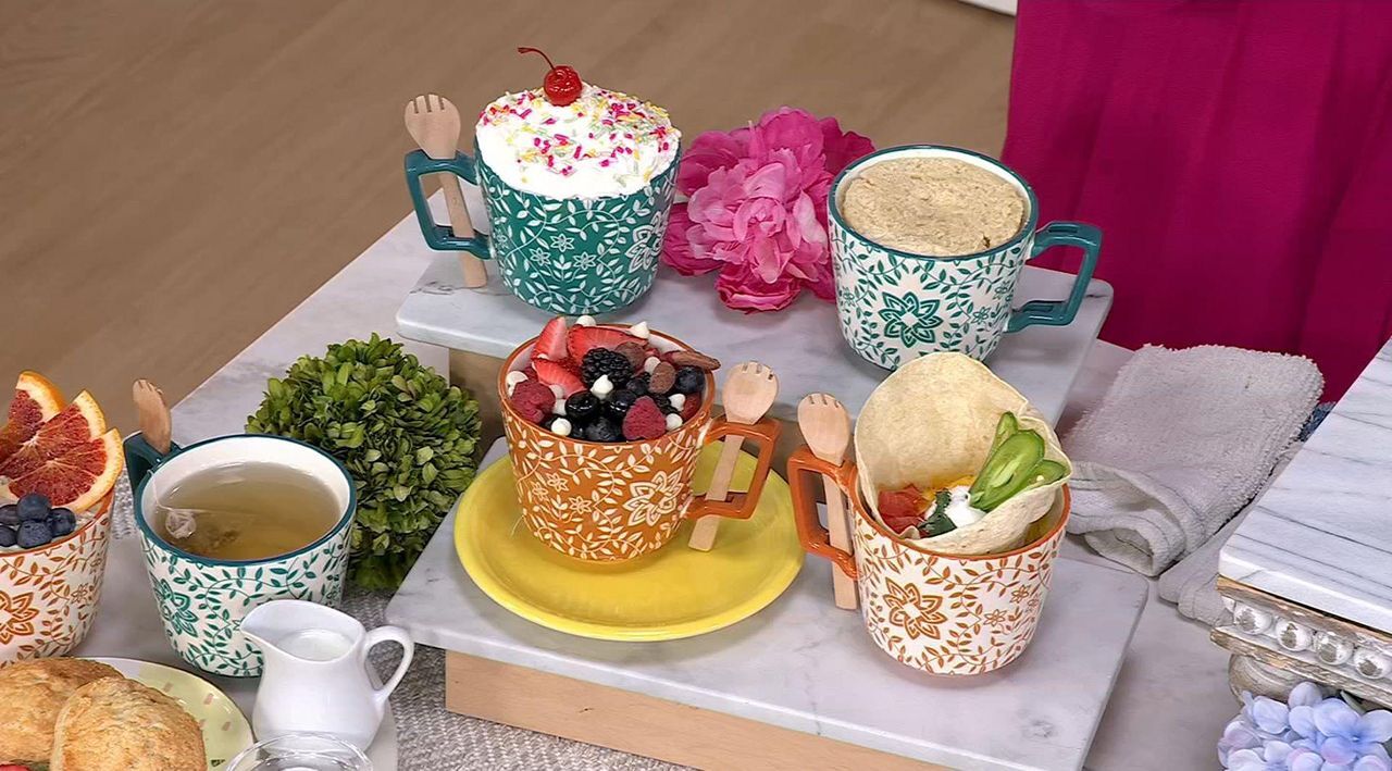 GemmaMade Set of 2 16-oz Microwave Magic Mugs w/ Sporks - QVC.com