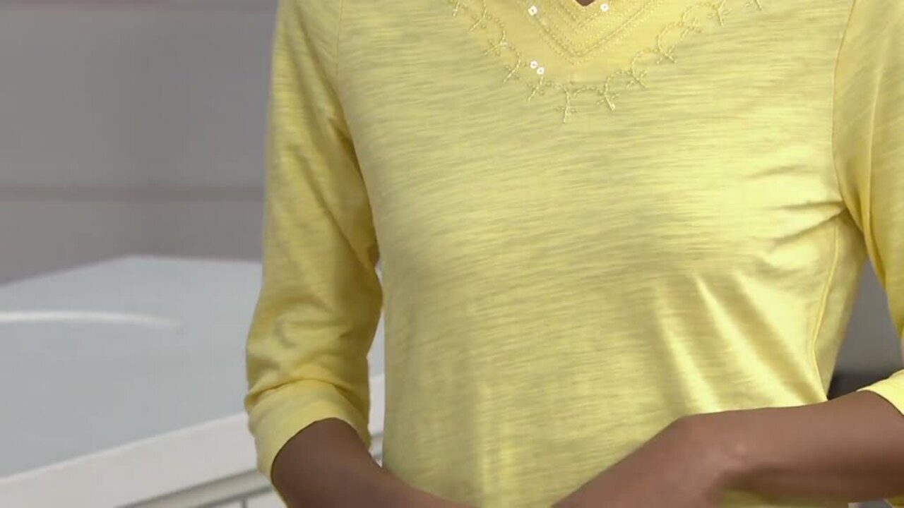 qvc sequin tops