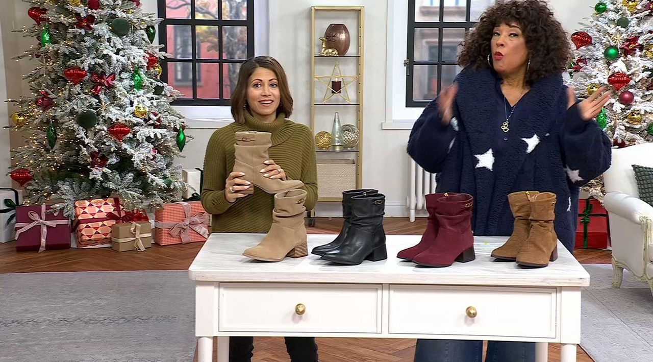 Vince Camuto Water-Repellent Leather or Suede Mid Shaft Boots