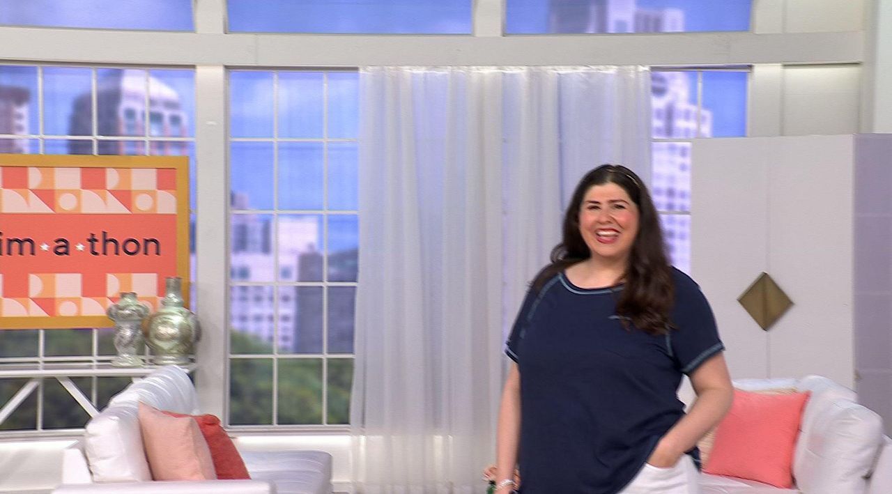 Belle by Kim Gravel Delray Denim Capri Pant - QVC.com