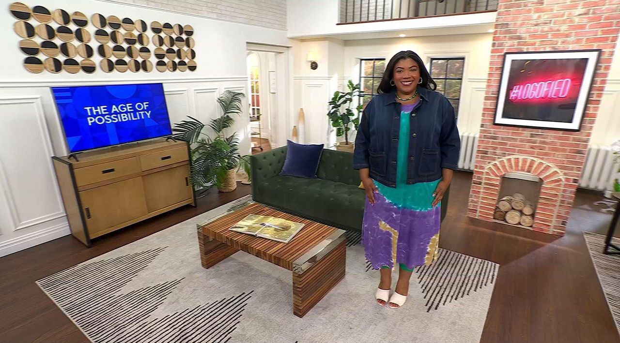 LOGO by Lori Goldstein Regular Cotton Modal Tie-Dye Dress - QVC.com