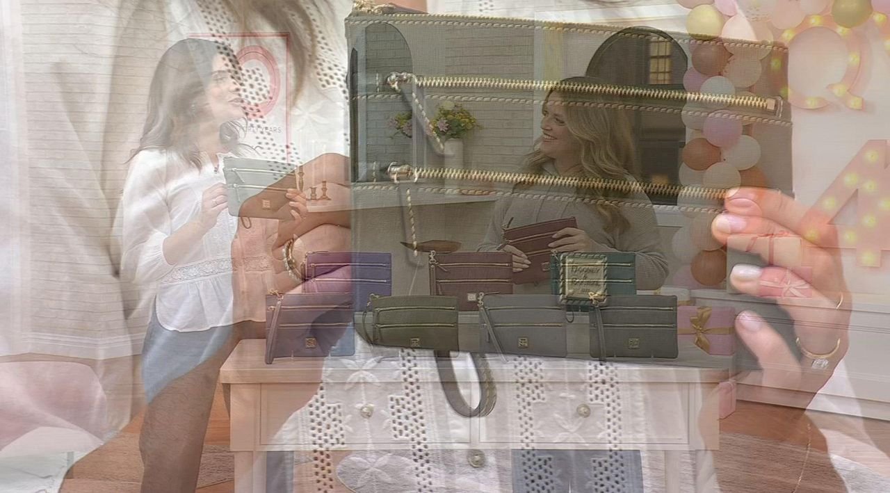 Dooney & Bourke Saffiano Large Triple Zip Wristlet - QVC.com
