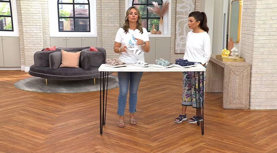 Skechers Slip-ins GO WALK Flex Crossband Sandals-Liliana - QVC.com