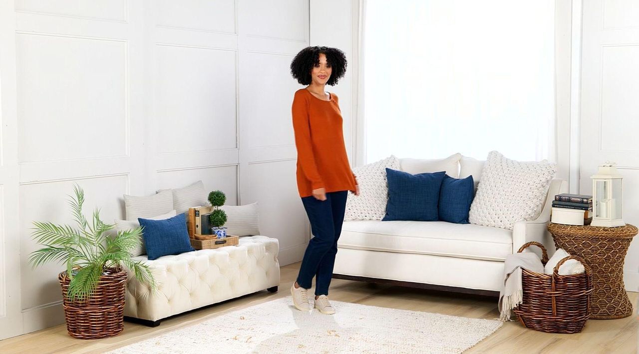 Denim & Co. Heritage Rib Jersey Button Detail Top - QVC.com