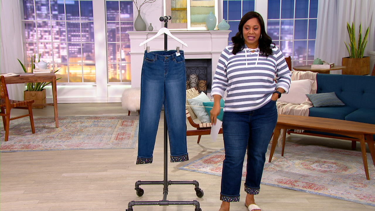 Easy Stretch Denim Straight Jeans 