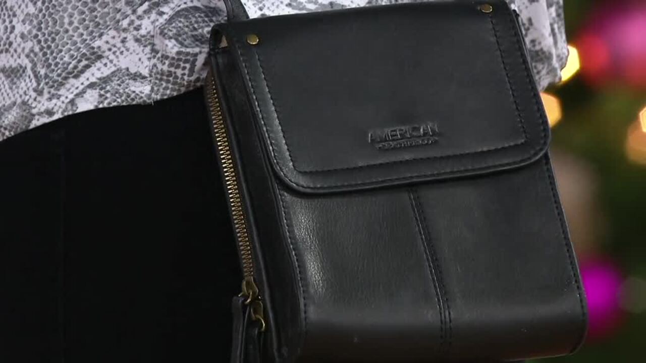 American Leather Co. Elton Crossbody on QVC 