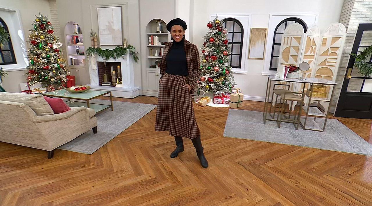 Isaac Mizrahi Live! Regular Estate Yarn Dye Plaid Pull On Midi