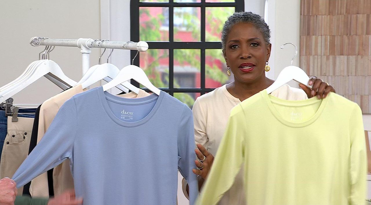 Denim & Co. Essentials So Soft Jersey Scoop Nk Tunic - QVC.com
