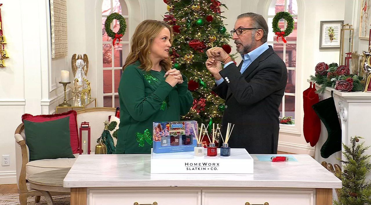 HomeWorx by Slatkin + Co. S/3 Mini Reed Diffuser Gift Set - QVC.com