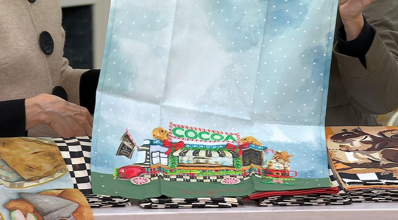 MacKenzie- Childs Set of 3 Tea Towels - QVC.com display picture 1