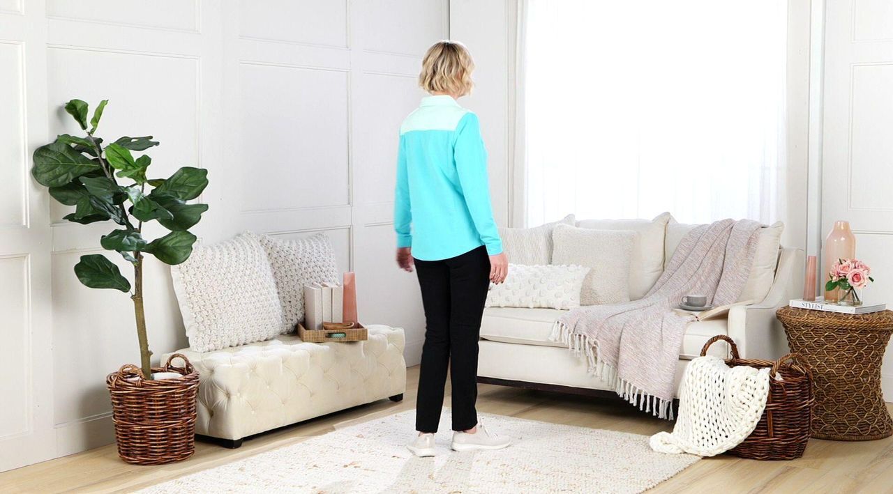 Sport Savvy Printed Patchwork French Terry Jacket - QVC.com