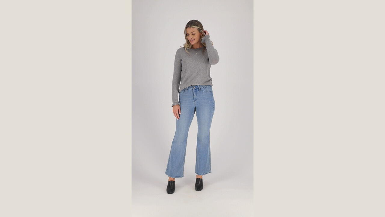 Laurie Felt Regular Rose Petal Denim 