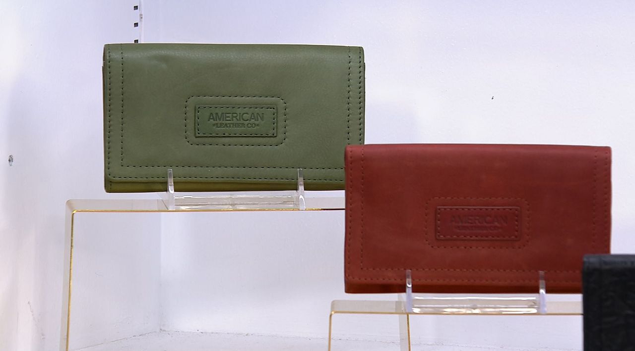 The Row Multi Zipped Wallet in Cognac LG