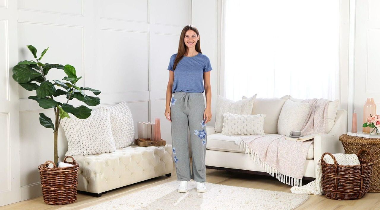 Driftwood Jeans French Terry Gathered Pants - Green - QVC.com