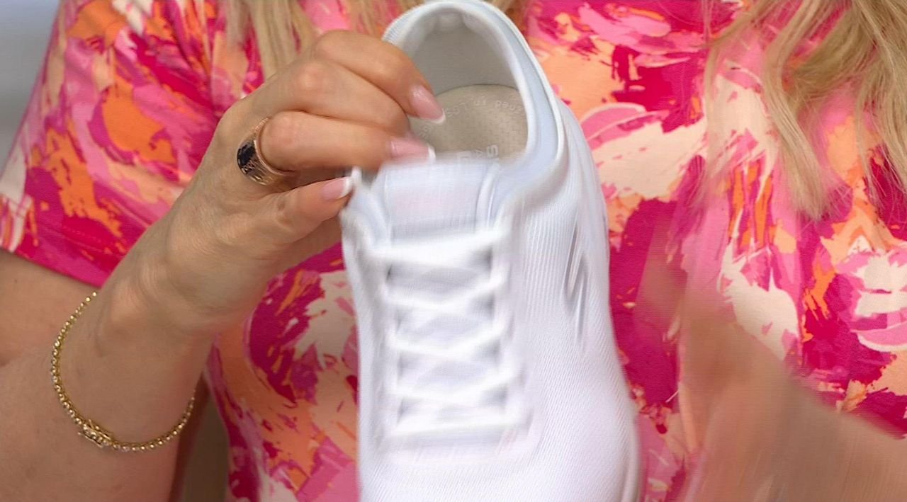 Skechers GO WALK Travel Fixed Lace Shoes - Cynthia - QVC.com
