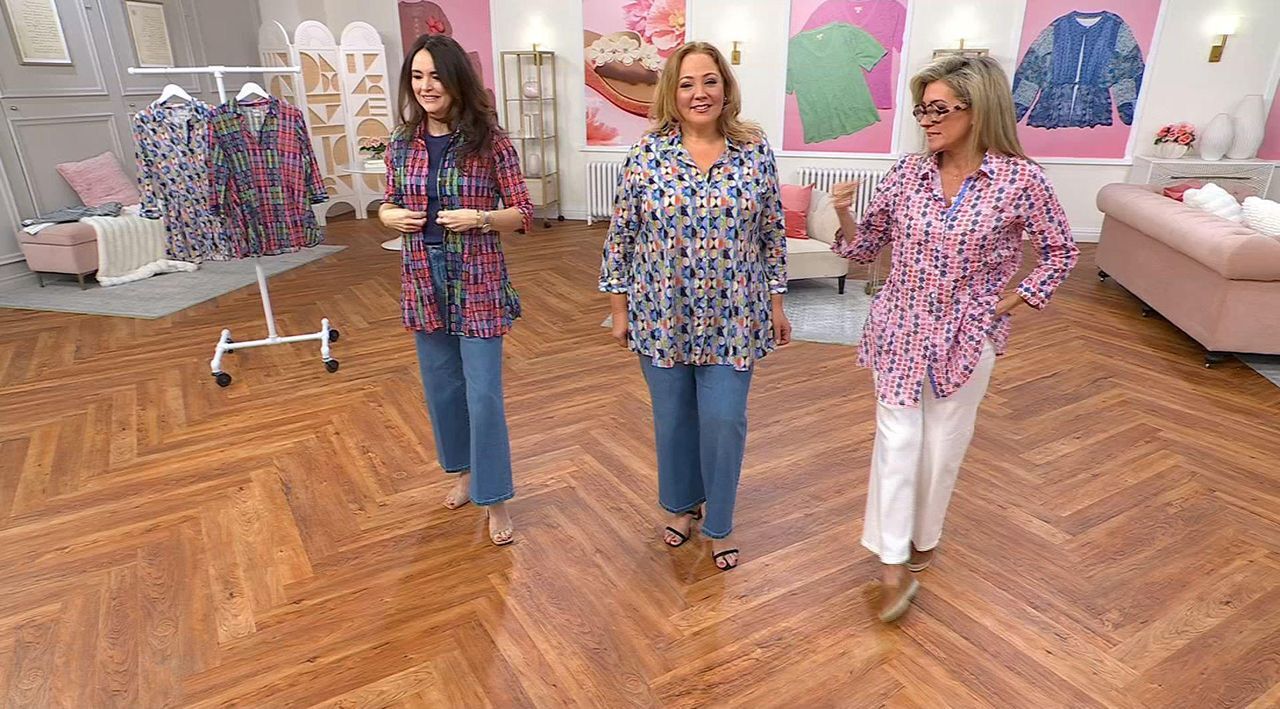 NIC+ZOE Long Crinkle Shirt - QVC.com