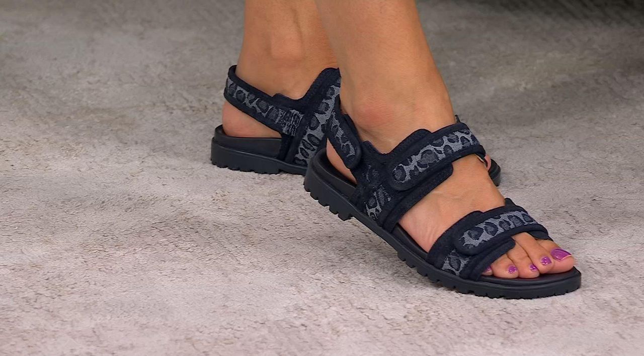 Vionic Leather or Textile Slingback Sandals-Cassidy - QVC.com