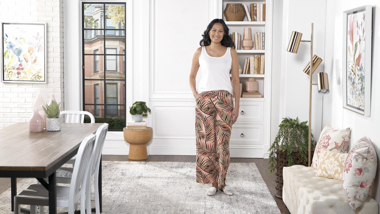 qvc denim and company beach pants