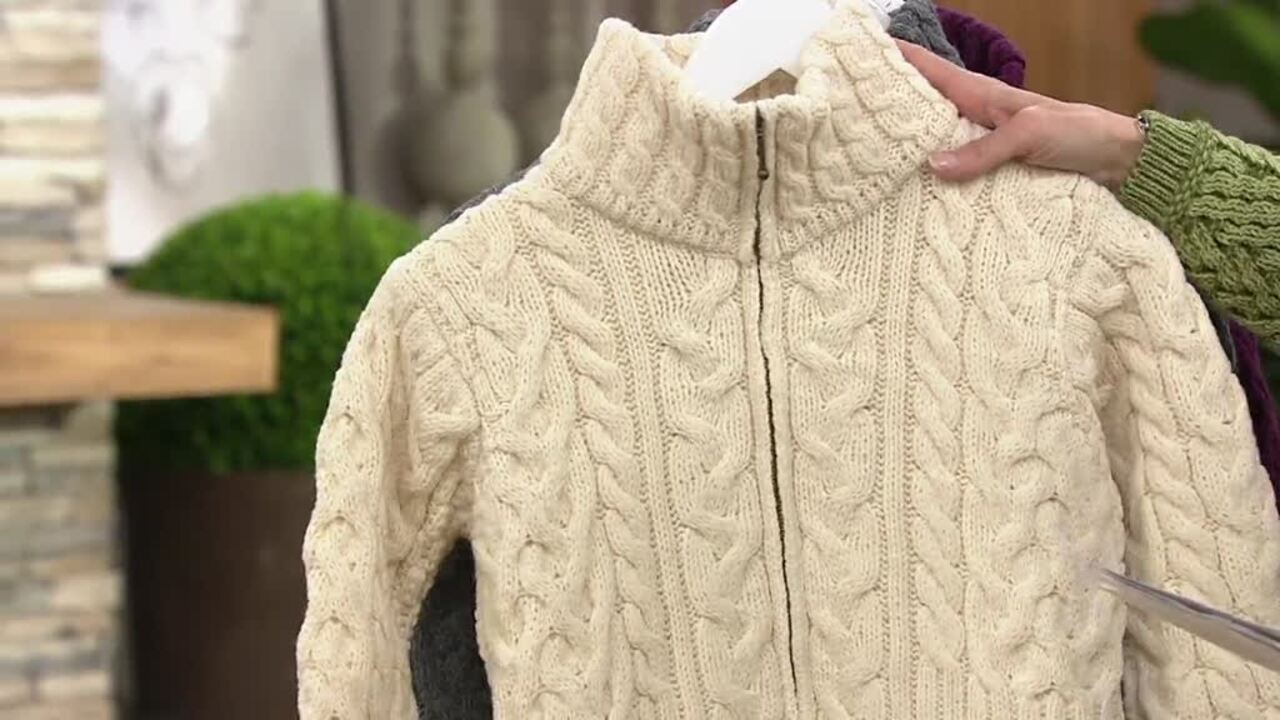 merino wool zip up sweater