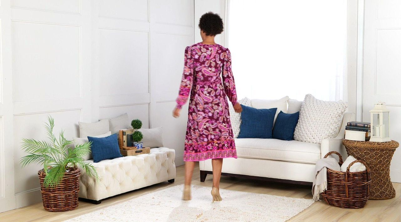 ● AND YOU ● Jacksonville Notched Collar Check Long Dress s-l1200.jpg
