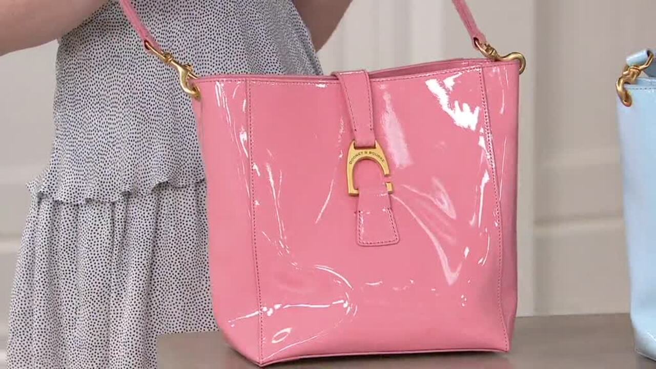 Dooney Bourke Patent Leather Shoulder Bag Lana QVC