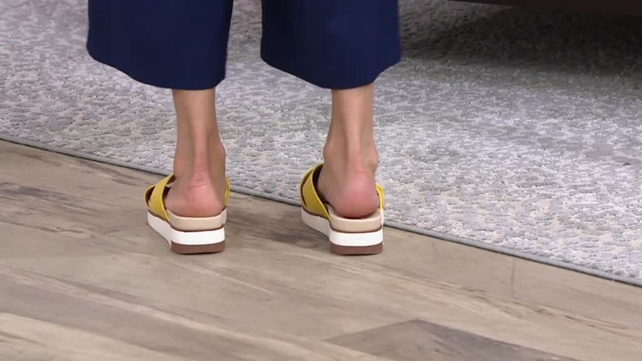 Sam Edelman Cross Strap Slide Sandals 