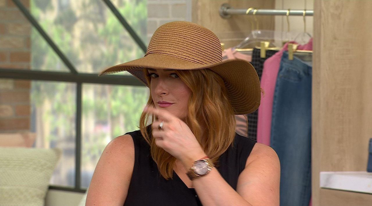 Susan Graver Soleil Straw Beach Hat - QVC.com