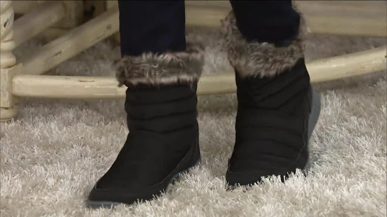 Ryka Quilted Faux Fur Pull On Booties 