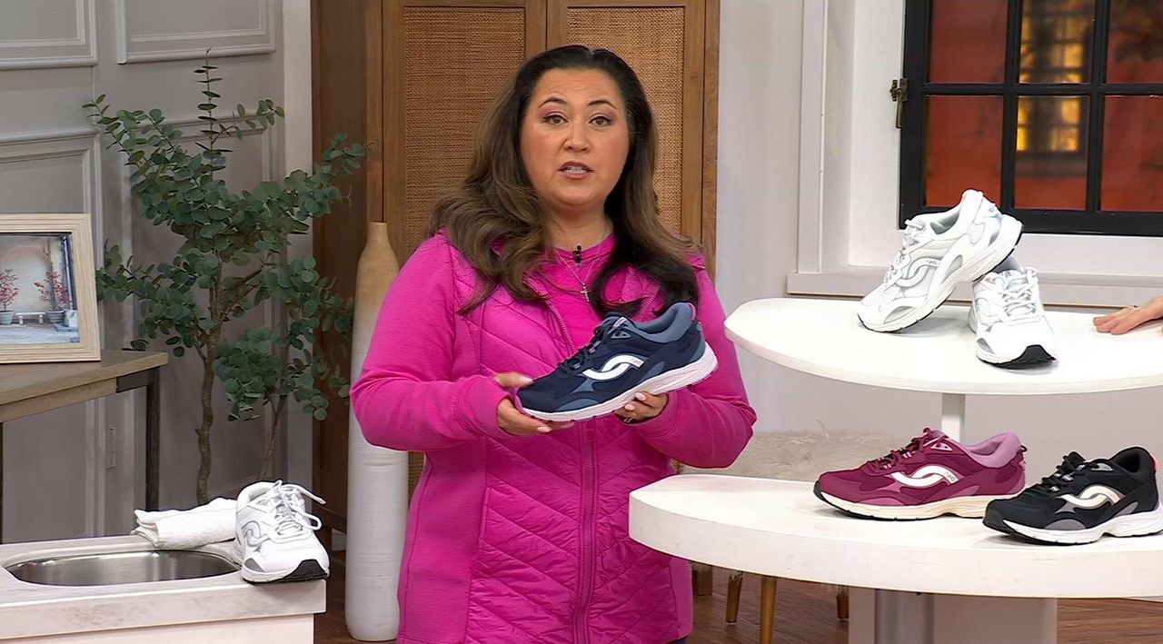 Ryka Repel Lace-Up Walking Sneaker - Skyscape - QVC.com