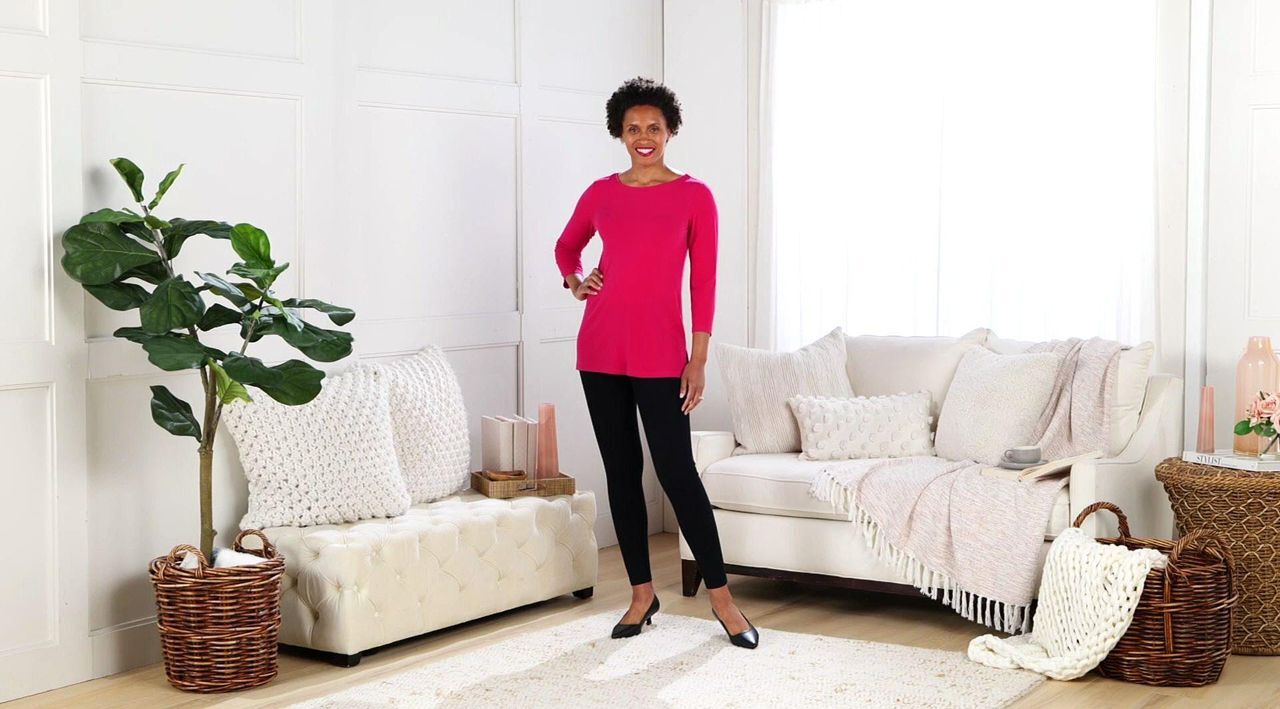 Susan Graver Modern Essentials Petite Liquid Knit Tunic