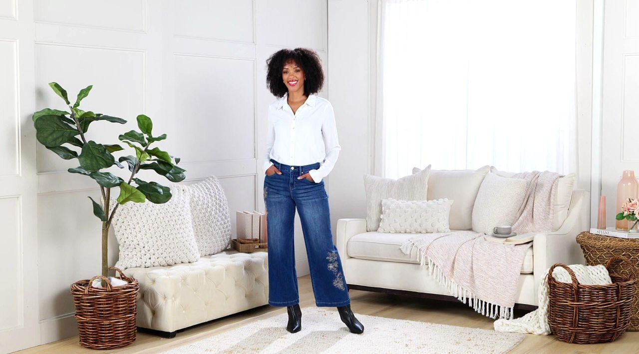 nicole by Nicole Miller Regular Straight Leg Ankle Jean - QVC.com