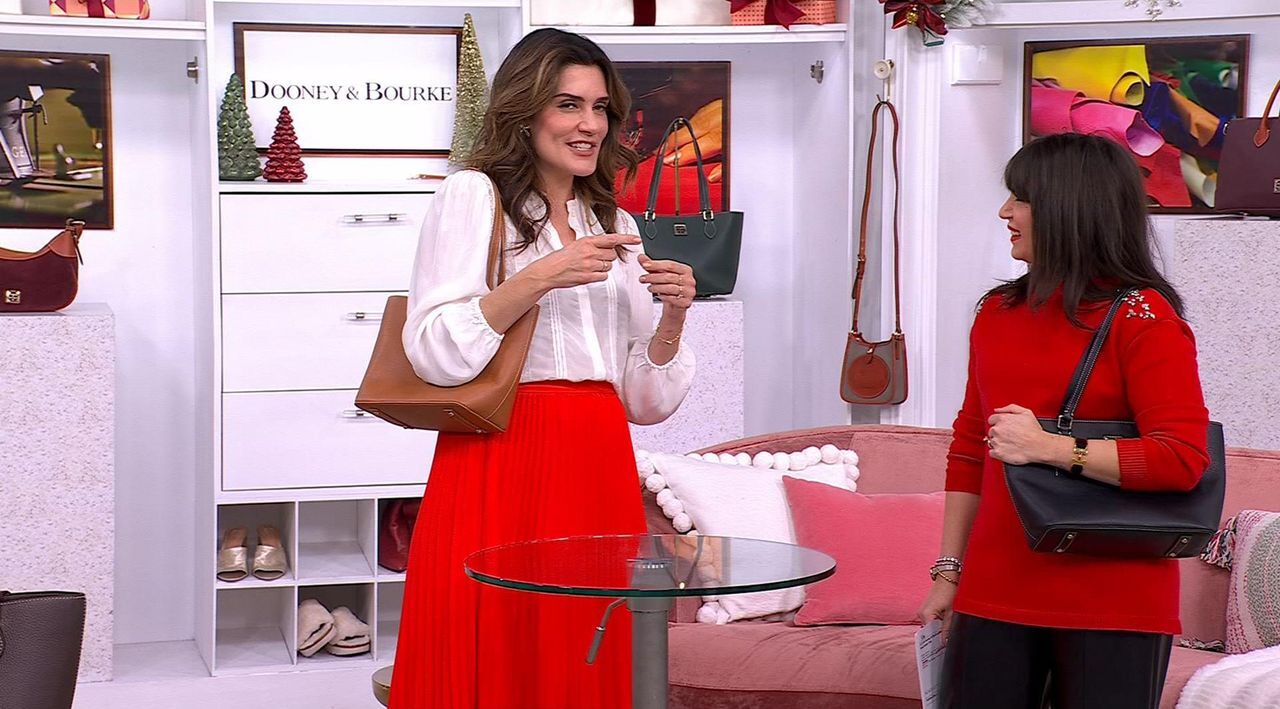 Dooney & Bourke Lucca Leather Small Jessie Tote - QVC.com