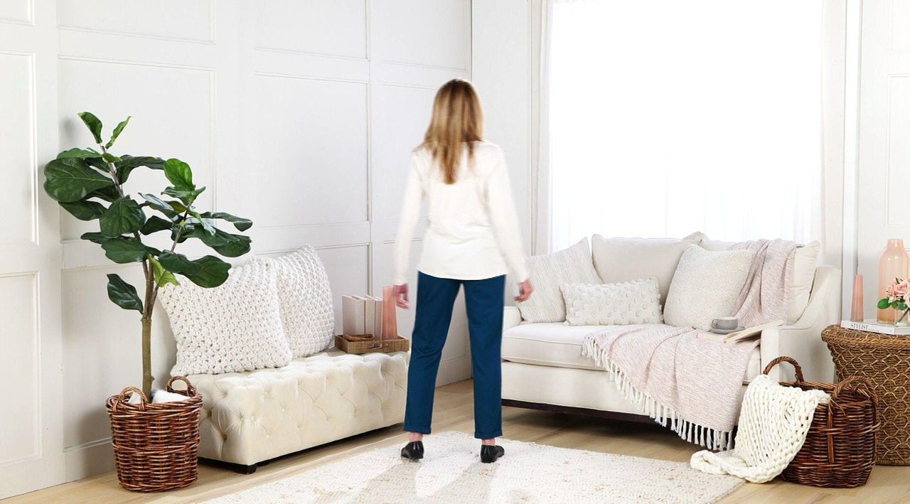 Denim & Co. Regular Knit Twill Tapered Ankle Pant - QVC.com